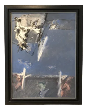 Macamnaub, Abstract Composition, Oil on Canvas, 1990s, Framed