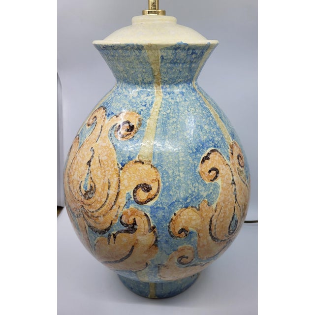 Ceramic Lamp by Hubert Olivier, France, 1980s For Sale - Image 4 of 15