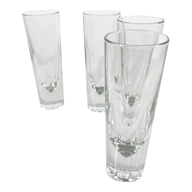 1980s Carlo Moretti Bullet Cocktail Glasses Set of Four Italy For Sale