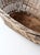 Antique French Country Wicker Laundry Basket With Wood Base For Sale - Image 10 of 15