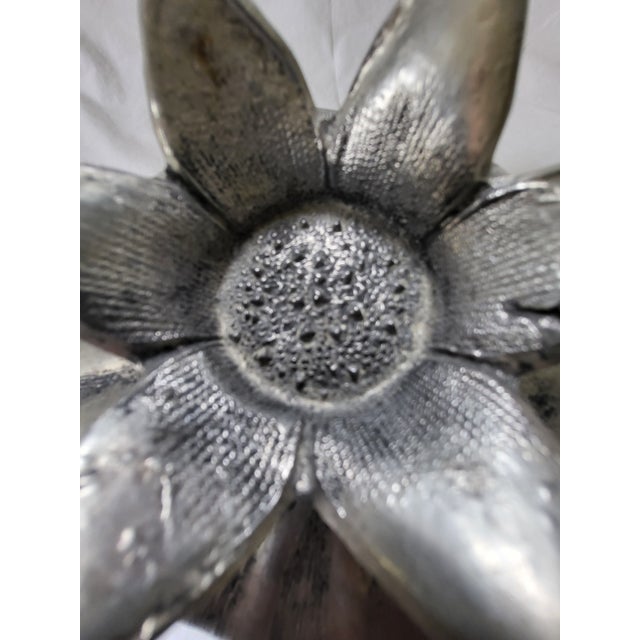 Mid-Century Italian Silvered Cast Pewter Pomegranate Ice Bucket by Mauro Manetti, 1970s For Sale - Image 4 of 6