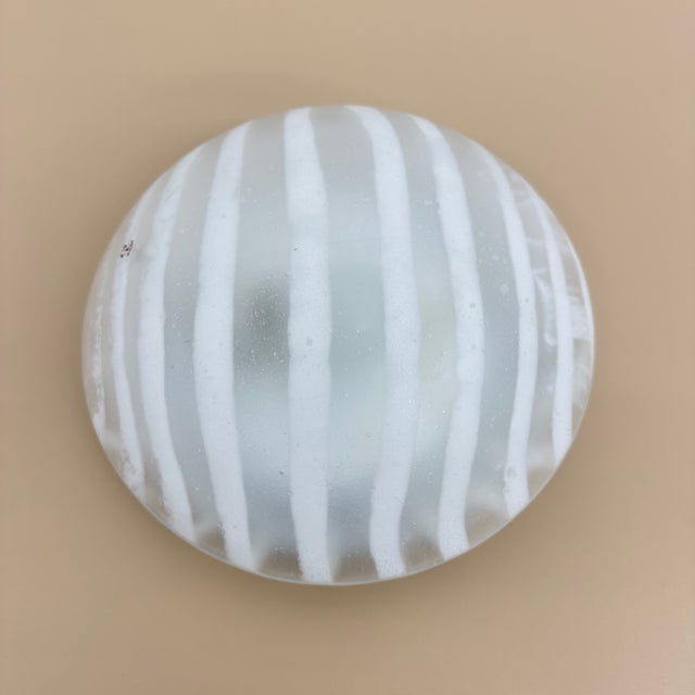 Glass Zebra Flush Mount from Peil & Putzler, Germany, 1970s For Sale - Image 13 of 18