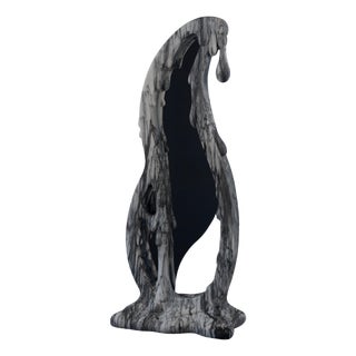 Silhouette Mirror in Pele De Tigre Marble by Manta For Sale