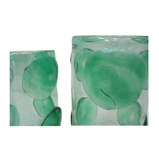 Mid-Century Modern Italian Murano Glass Vases from Costantini, Set of 2 For Sale - Image 4 of 8