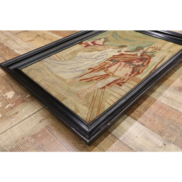 Antique English Needlepoint Tapestry 02'04 X 03'05 For Sale - Image 4 of 12