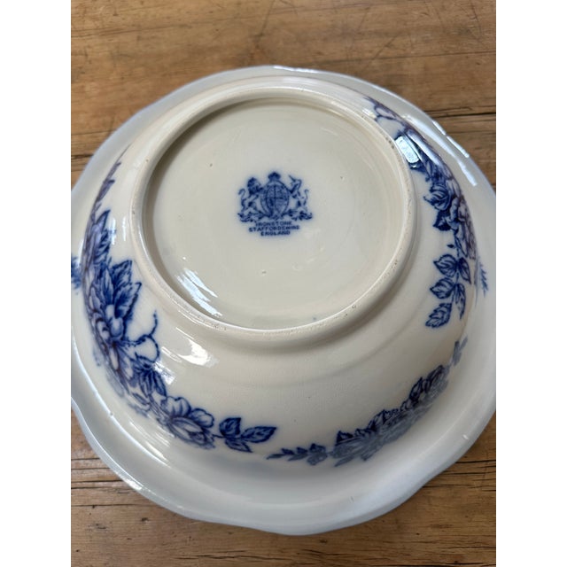 Early 20th Century Antique Ironstone Washing Basin/ Bowl For Sale - Image 5 of 8
