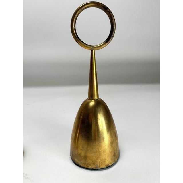 Azucena Ignazio Gardella, Brass Doorstops attributed to Azucena, Italy, 1950s, Set of 2 For Sale - Image 4 of 8