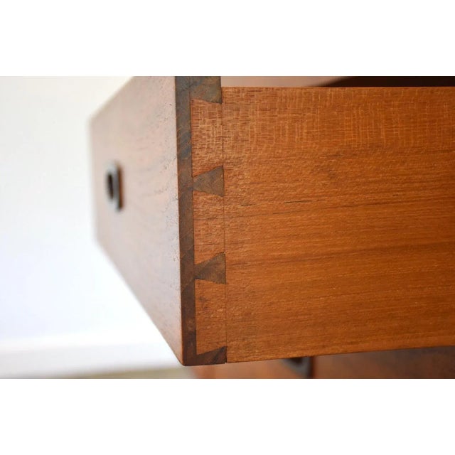 Solid Teak Hand Crafted Danish Modern Credneza For Sale - Image 11 of 13