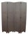 Custom Four-Panel Folding Screen with Nail Head Detailing For Sale