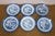 Ceramic Antique 19th C Chinese Export Canton Blue White Porcelain Dinner Salad Plates - Set of 22 For Sale - Image 7 of 7