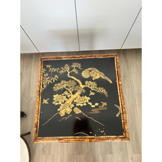 Exquisite 18th Century Bamboo and Chinoiserie Center Table