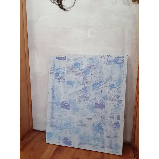 1980s CG Rossetti C. TM "Serenity in Texture" – Original Modern Abstract 3-Panel Triptych Set For Sale - Image 4 of 14