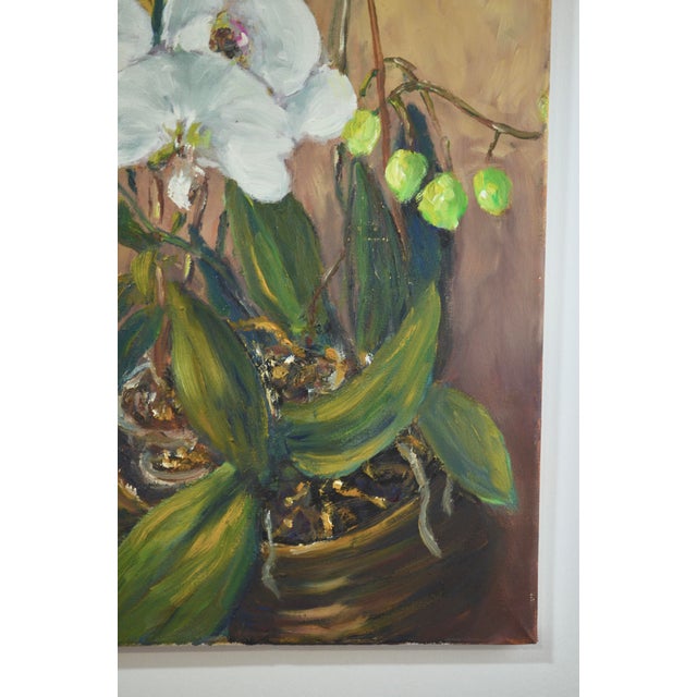 Early 21st Century Patrice Guiraud, Orchid, 2025, Oil on Canvas For Sale - Image 5 of 7