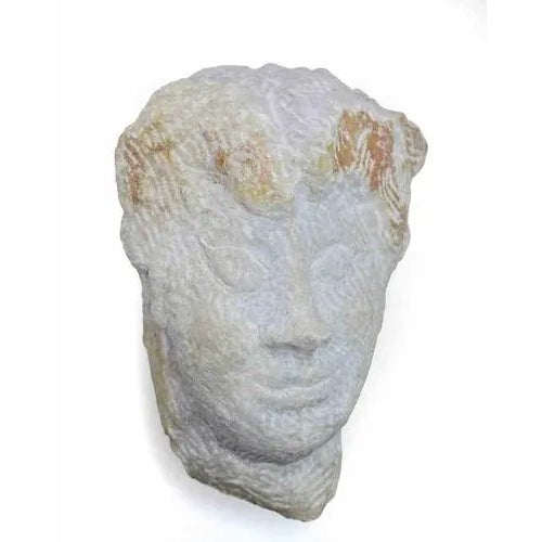 1960s Sirio Pellegrini, Head of Boy, Marble Sculpture, 1960s For Sale - Image 5 of 5