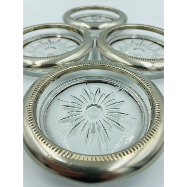 Mid 20th Century Italian Silverplate Leonard Coasters- Set
