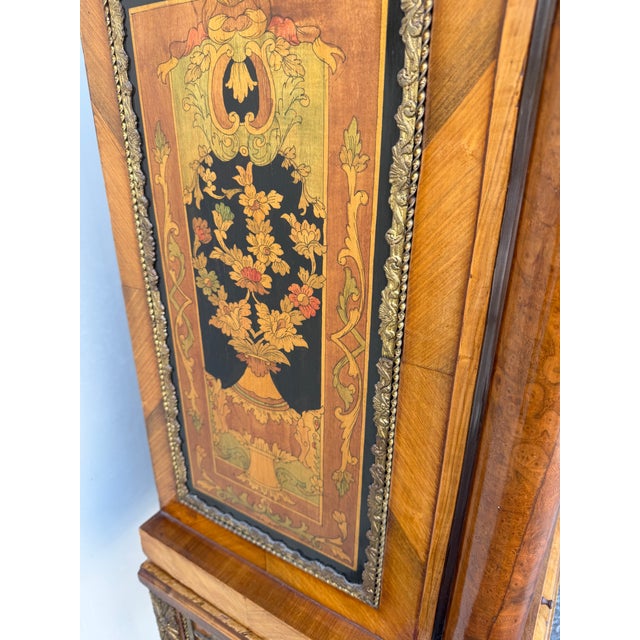 A Late 18th Century Dutch Mahogany and Floral Marquetry Cabinet on Stand, For Sale - Image 15 of 18