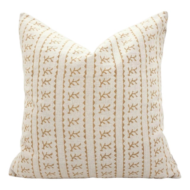 Fabdivine Handmade Block Print Pillow Cover Farmhouse & Aesthetic Room Decor Cushion, Home Gift Size- 20x20- Phool Daali For Sale