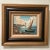 Vintage Seascape Painting on Canvas Sailboats on the Water Near Rocky Coast Signed For Sale - Image 11 of 12