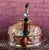 Vintage Hammered Copper Tea Kettle With Wood Grip and Porcelain Finial For Sale In Kansas City - Image 6 of 9