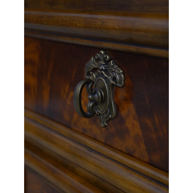 Brown Drexel Heritage Country French Cherry & Burl Wood Buffet Server For Sale - Image 8 of 18