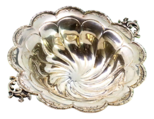 Silver Candy Box with Reliefs and Gummed Applications