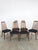 Dimensions: H 38” x W 18.7” x SD 16.3” x SH 18.5” Set of 6 “Eva” dining chairs, designed by Niels Koefoed for Hornslet...