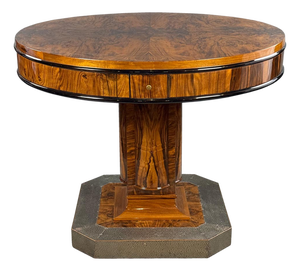 Art Deco Round Game Table, 1930s