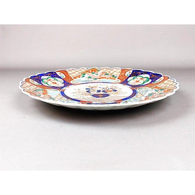 Ceramic Antique Japanese Imari Plate For Sale - Image 7 of 14