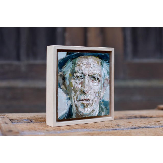 Portraiture Portrait Keith Richards by Heiko Mattausch | Oil on Board Portrait of Keith Richards For Sale - Image 3 of 4