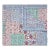 Aizel Twin Multi/Blue Patchwork Hand Stitched Quilt For Sale