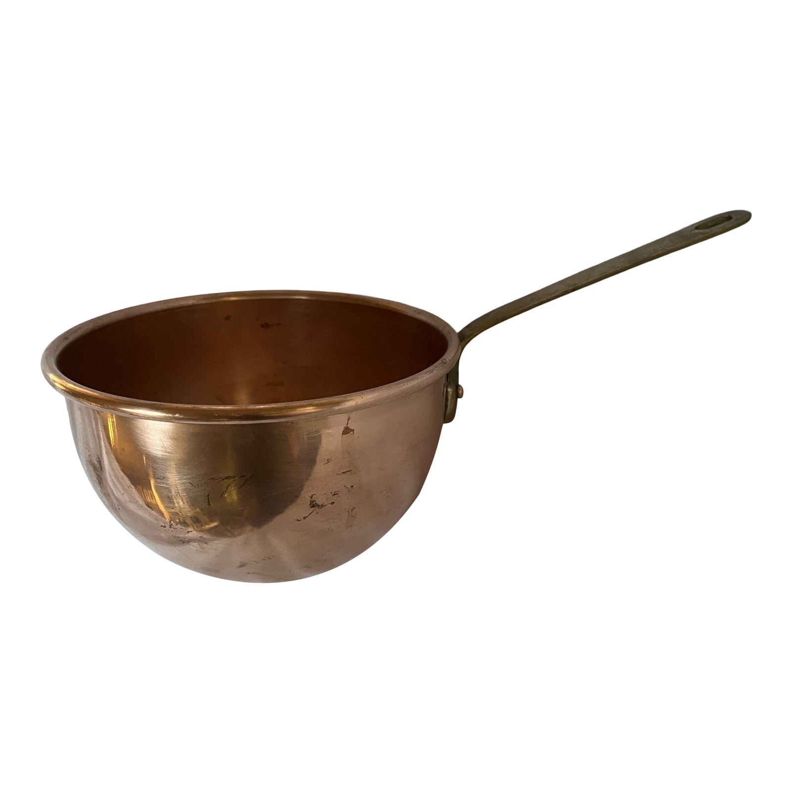 Vintage French Villedieu Copper Zabaglione/Custard Pan Chairish