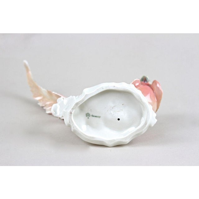 Golden Pheasant Porcelain Figurine by F. Karl Ens, Germany, 1920s For Sale - Image 15 of 18