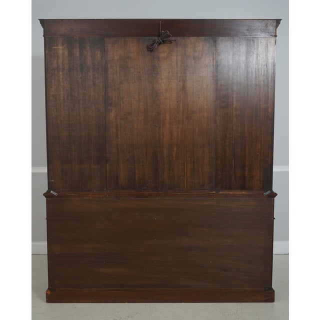 Stickley Mahogany Georgian Style Breakfront Bookcase For Sale - Image 14 of 18