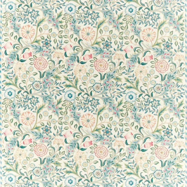 Morris & Co Wilhelmina Fabric in Ivory - a Sample For Sale