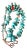 Vintage Turquoise and Coral Native American Style Necklace For Sale