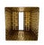 Vintage Ormolu Gold-Tone Metal Basketweave Tissue Box Cover – Hollywood Regency / Italian For Sale In Houston - Image 6 of 8