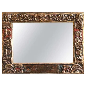 18th-Century Antique Baroque Style Giltwood Mirror