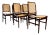 Set of 6 Chairs in Rosewood & Cane, Unknown, 1960s For Sale