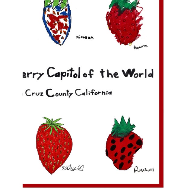 Outsider Art “Strawberry Capital of the World” Giclee Print For Sale - Image 4 of 6