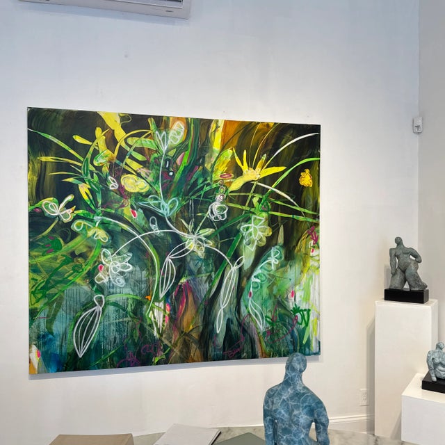 Textile Could You Be Loved, Original Painting by Chris Artabasy For Sale - Image 7 of 8