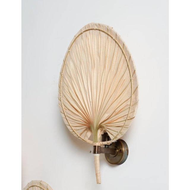 Mid-Century Modern Fan Wall Lights in the style of Ingo Maurer, 1970s, Set of 2 For Sale - Image 3 of 13