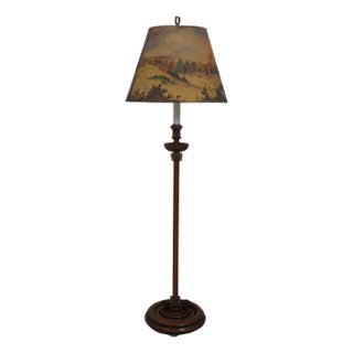 Vintage Frances Elkins Style Patchet Floor Lamp For Sale