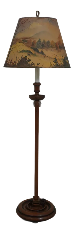 Vintage Frances Elkins Style Patchet Floor Lamp