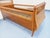 Vintage 1960s baby or toddler bed, cute and charming style, made of oak and rattan, with a metal mesh base. In good...