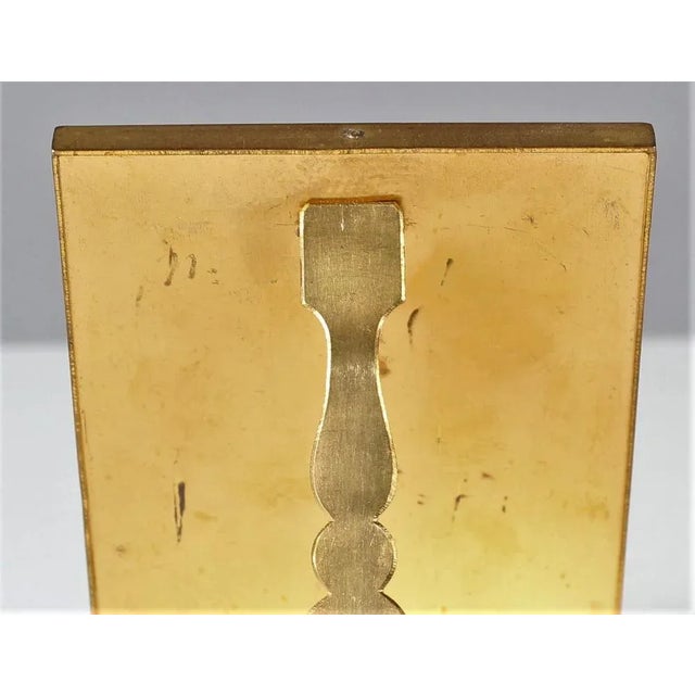 Antique Picture Frame in Brass, 1880 For Sale - Image 4 of 5