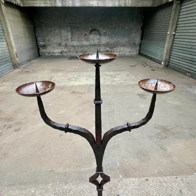 French Metal Candelabra, 1930s For Sale - Image 3 of 8
