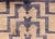 Mid 20th Century Square Mid-Century Modern Turkish Tulu With Tribal Pattern in Blue and Tan Rug For Sale - Image 4 of 13