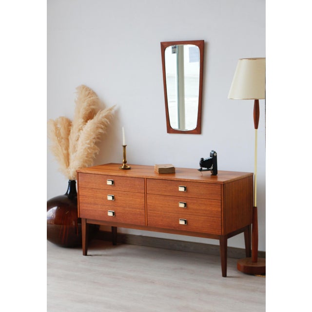 1960s Vintage Teak and Zebrano Chest of Drawers, 1960s For Sale - Image 5 of 18
