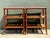 Brown Vintage Gilt Tipped Tri Level Side Tables - A Pair For Sale - Image 8 of 12