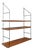 Mid-Century Modern String Shelf in Walnut, 1960s For Sale